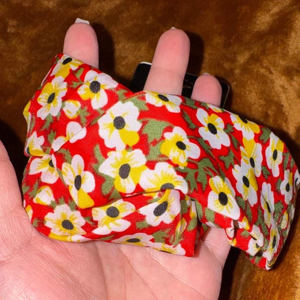 Floral Red & Yellow Headband Set NWT - Picture 8 of 11